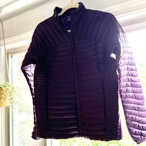 Purple light weight (goose down) puffer